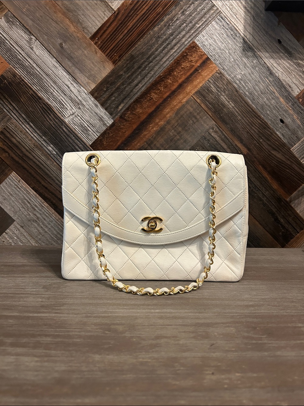 Vintage Chanel Matelasse Turnlock Shoulder Bag
